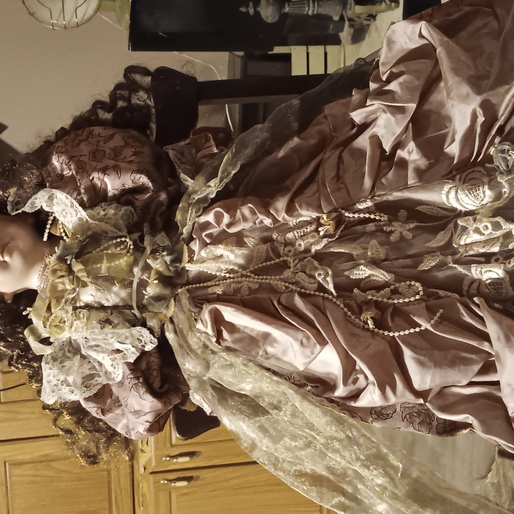 Victorian Style Doll with Lace and Pearls